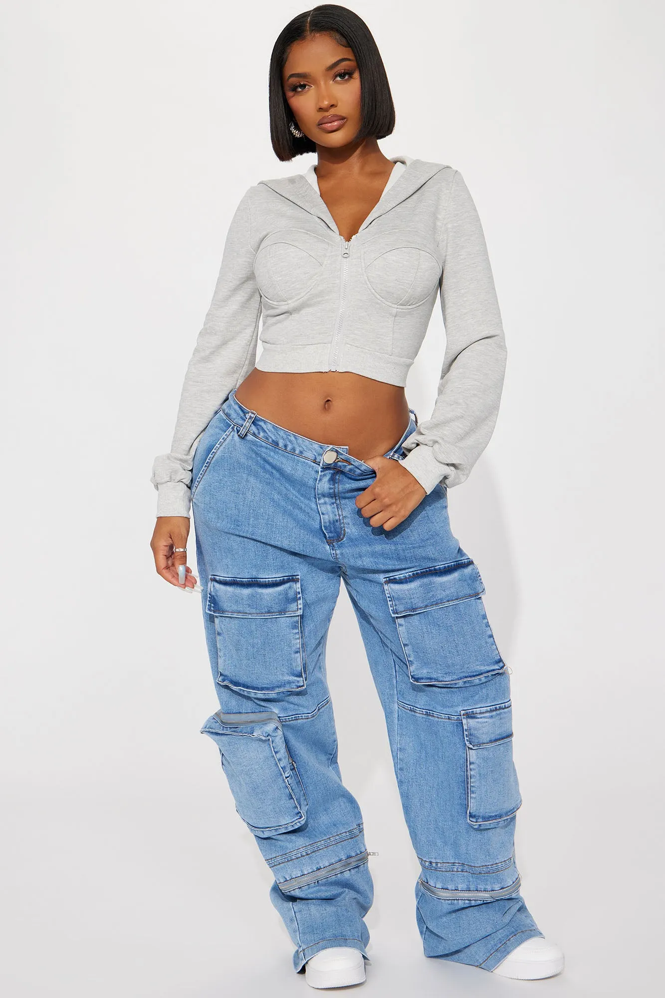 Adina Lounge Hoodie - Heather Grey