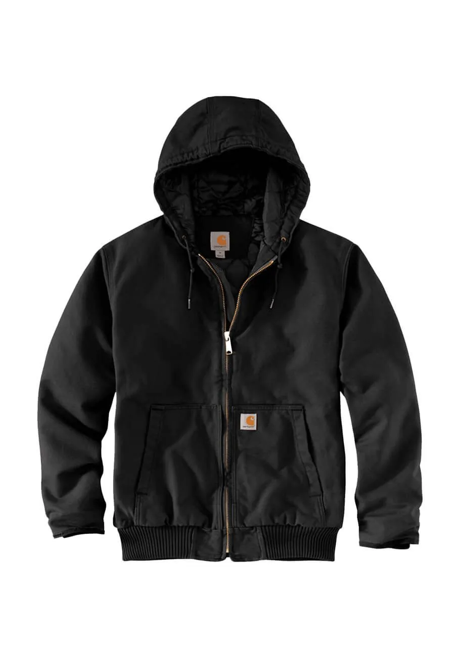 Carhartt&#x20;Work&#x20;Jacket&#x20;Duck&#x20;Active&#x20;Hooded&#x20;104050&#x20;-&#x20;Black