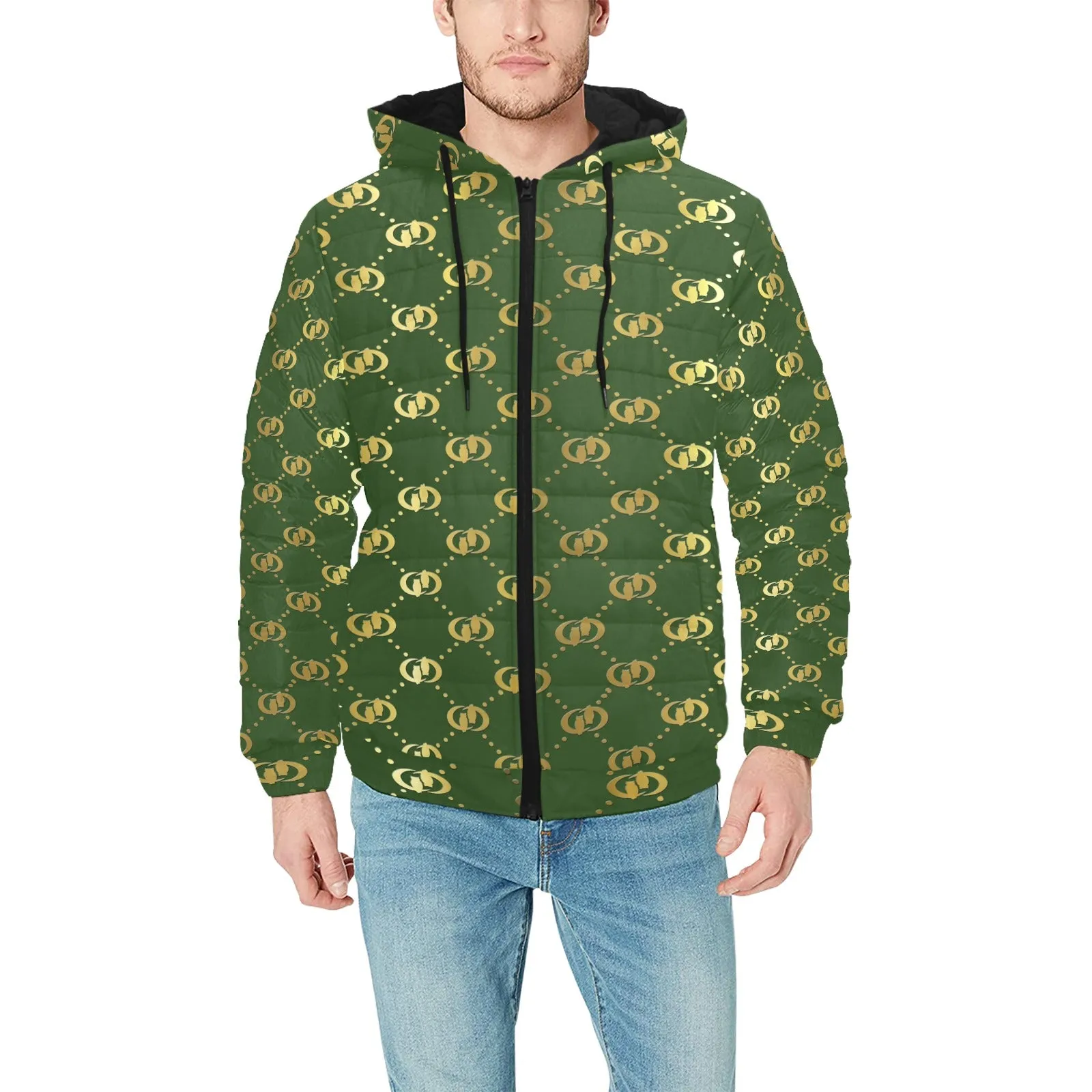 EXCELLENCE Men's Padded Hooded Jacket
