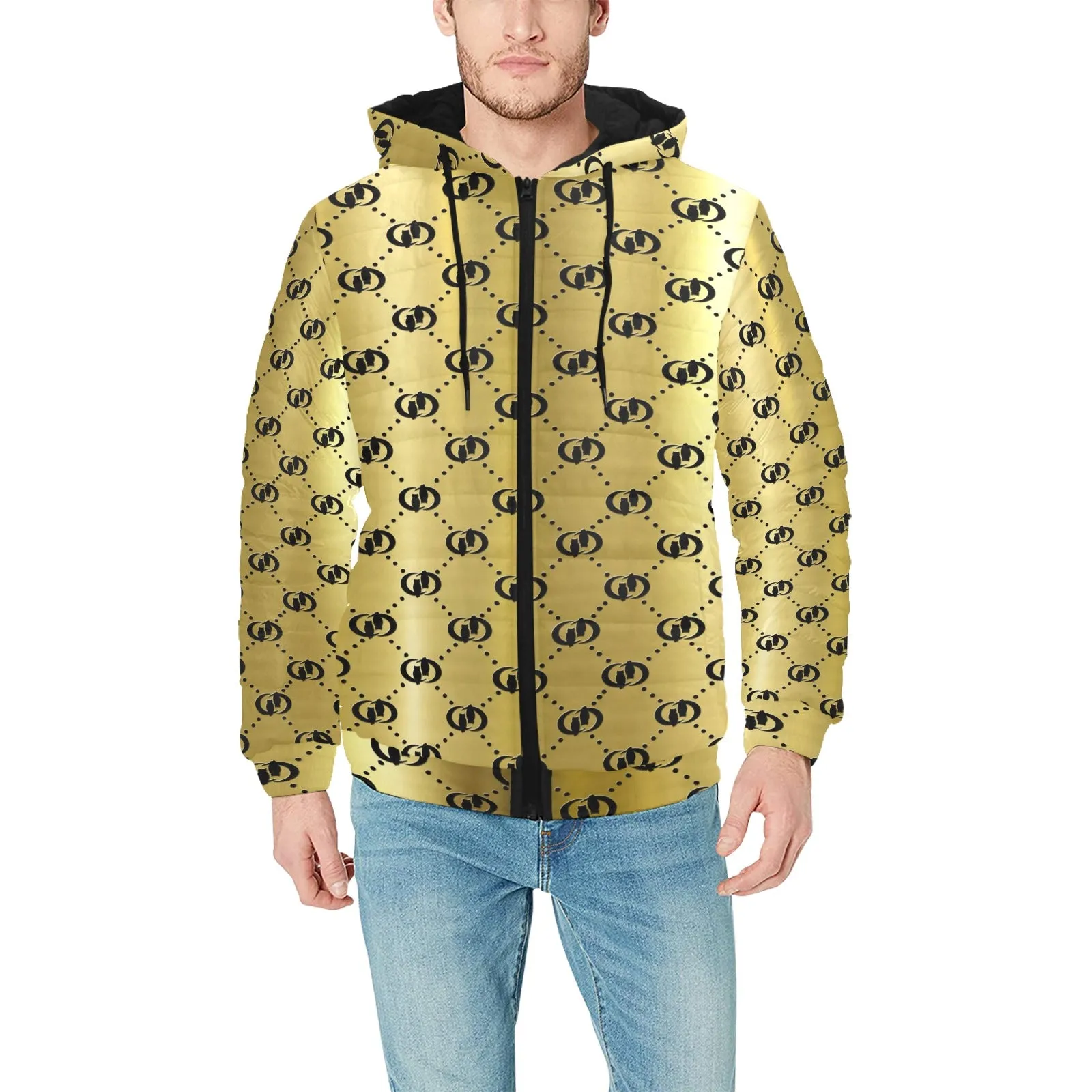 EXCELLENCE Men's Padded Hooded Jacket