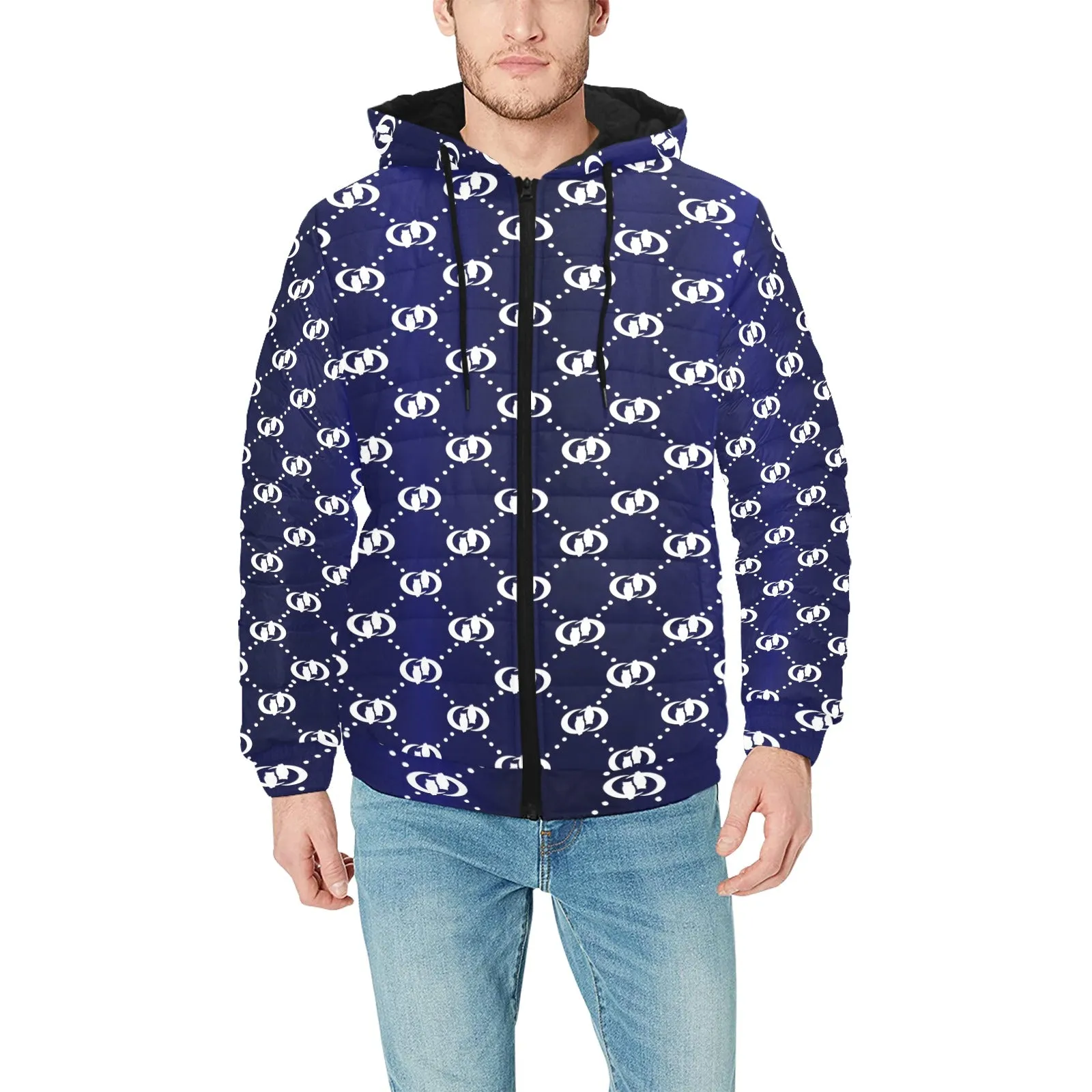 EXCELLENCE Men's Padded Hooded Jacket