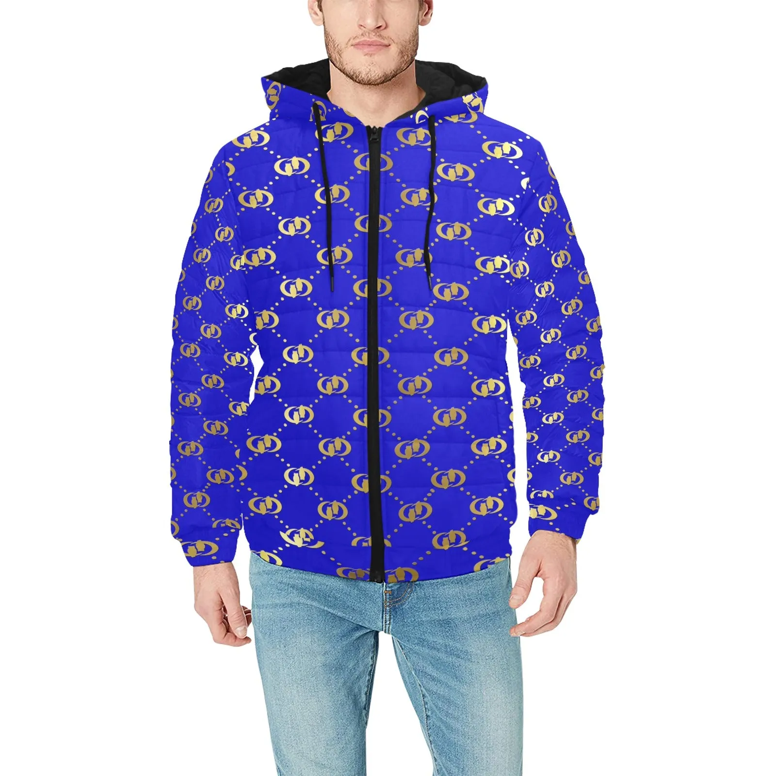 EXCELLENCE Men's Padded Hooded Jacket