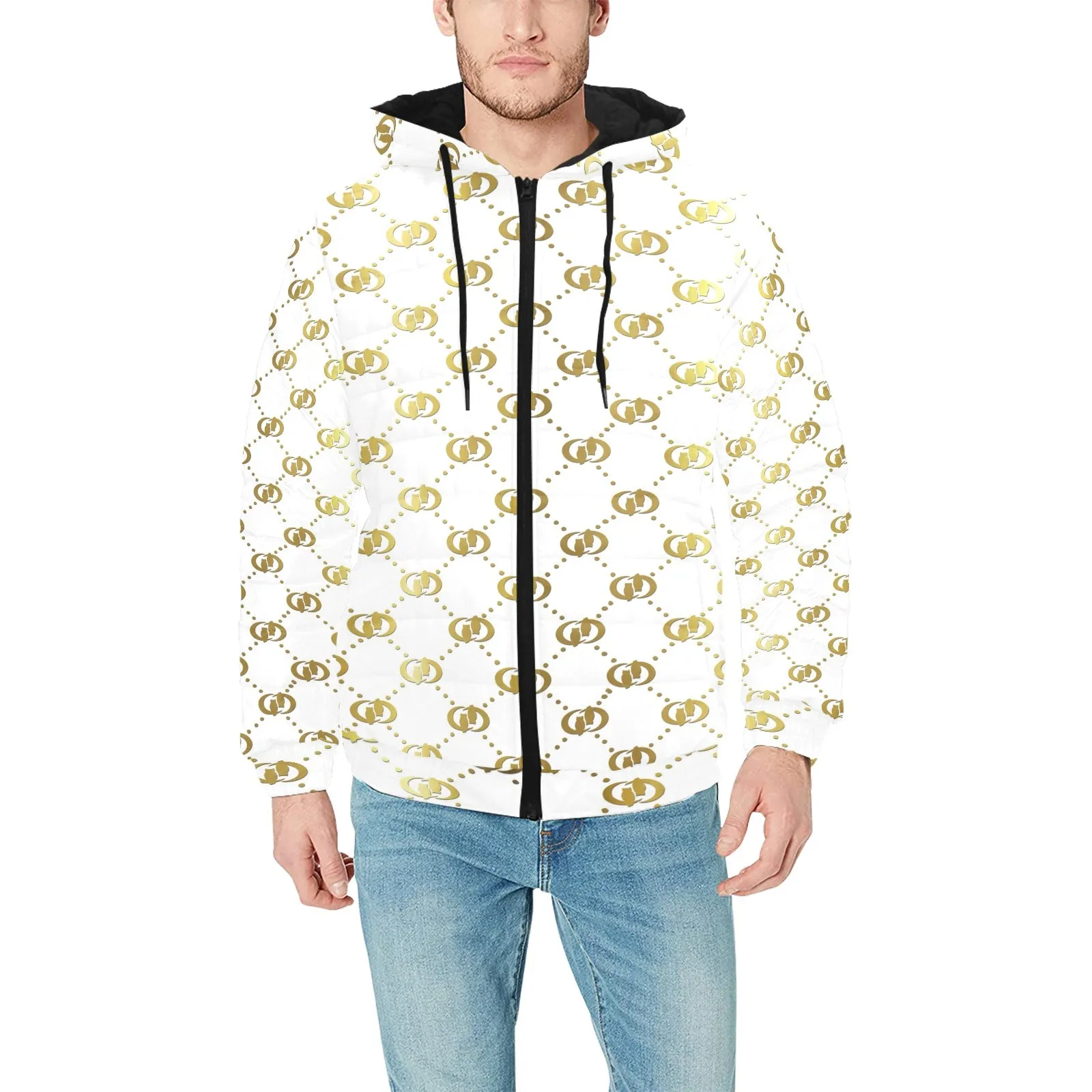EXCELLENCE Men's Padded Hooded Jacket