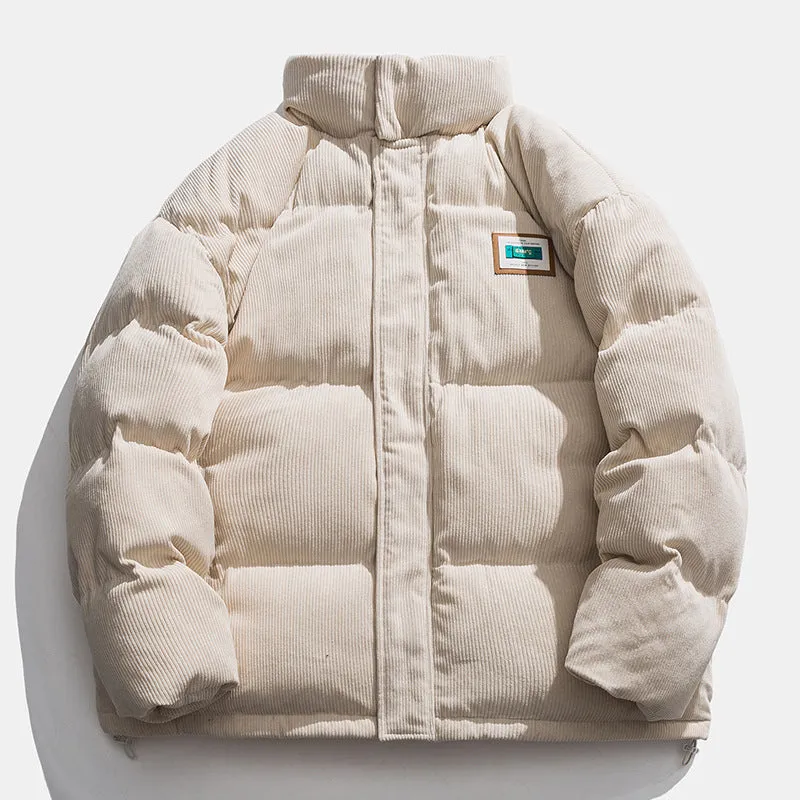 Fashionable All-match Thick Stand-up Collar Padded Jacket