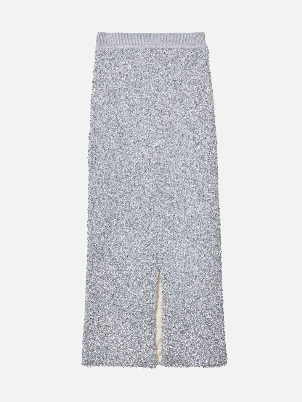 GLITTER TAPE YARN KNIT SKIRT