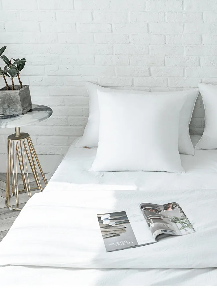 Goose feather back pillow