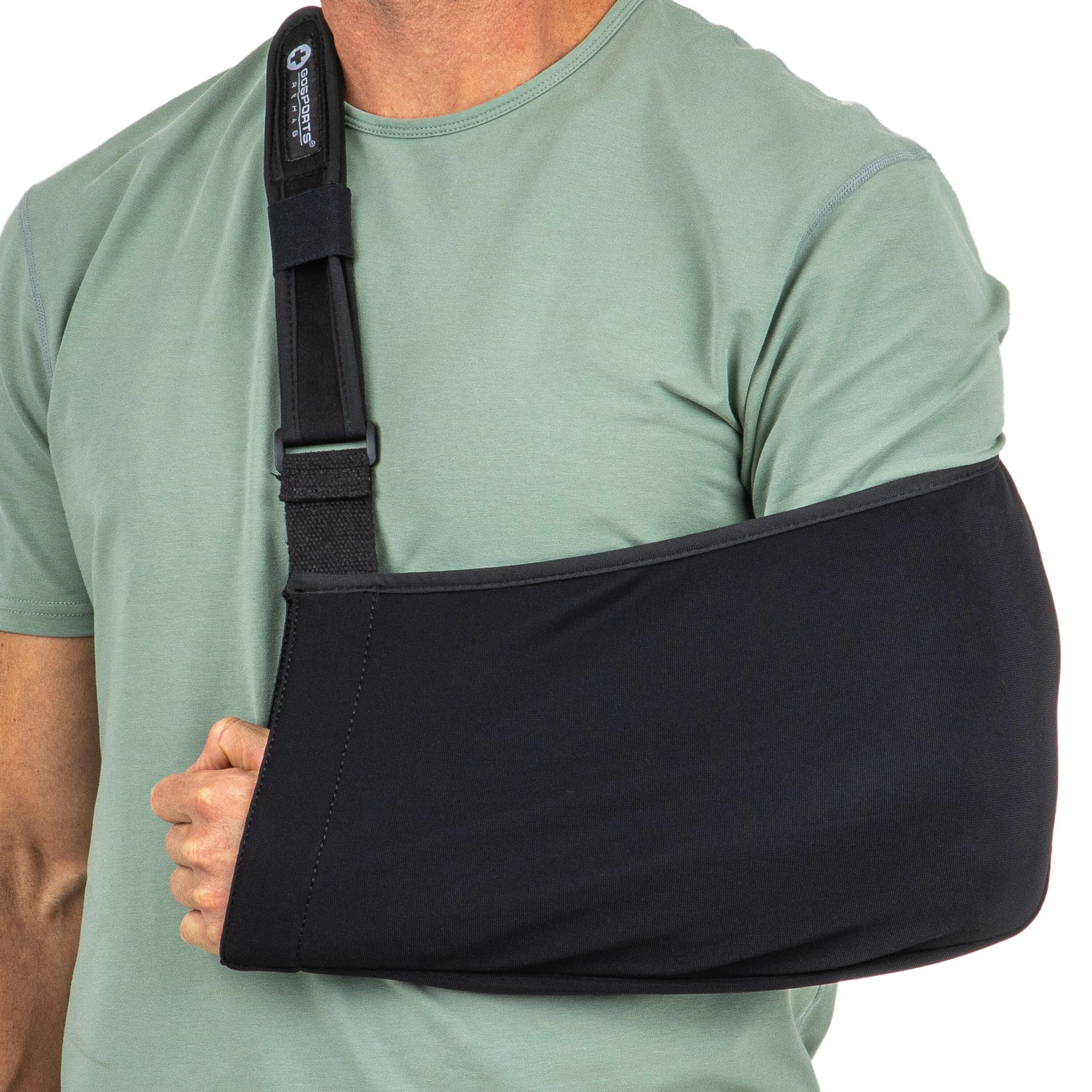 GoSports Arm Sling for Shoulder Injury, Elbow Injury, and Torn Rotator Cuff - Adjustable Shoulder Sling for Men & Women - Left & Right Arm Sling