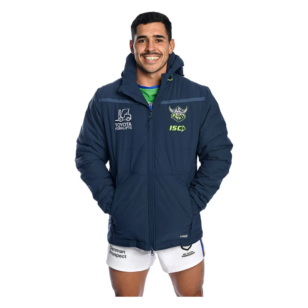 ISC Canberra Raiders 2023 Adults Padded Jacket - Steel/Navy