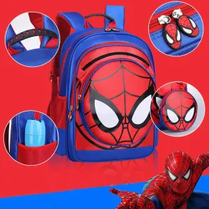 Kids Basic Spiderman School Backpacks -Blue Book Bags For Boys Girls Affordable Design