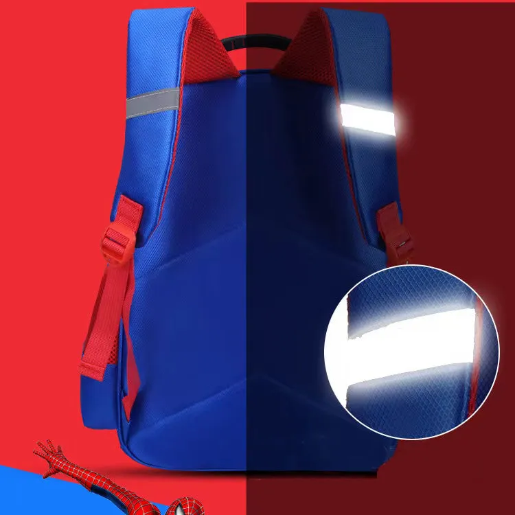 Kids Basic Spiderman School Backpacks -Blue Book Bags For Boys Girls Affordable Design