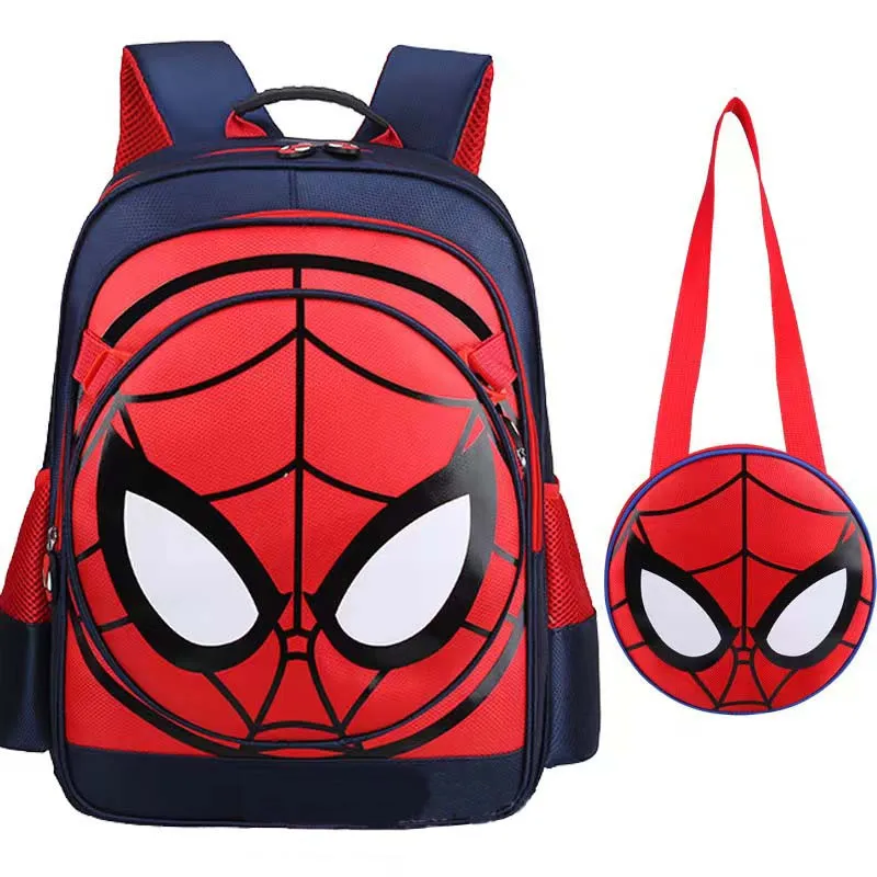 Kids Basic Spiderman School Backpacks -Blue Book Bags For Boys Girls Affordable Design