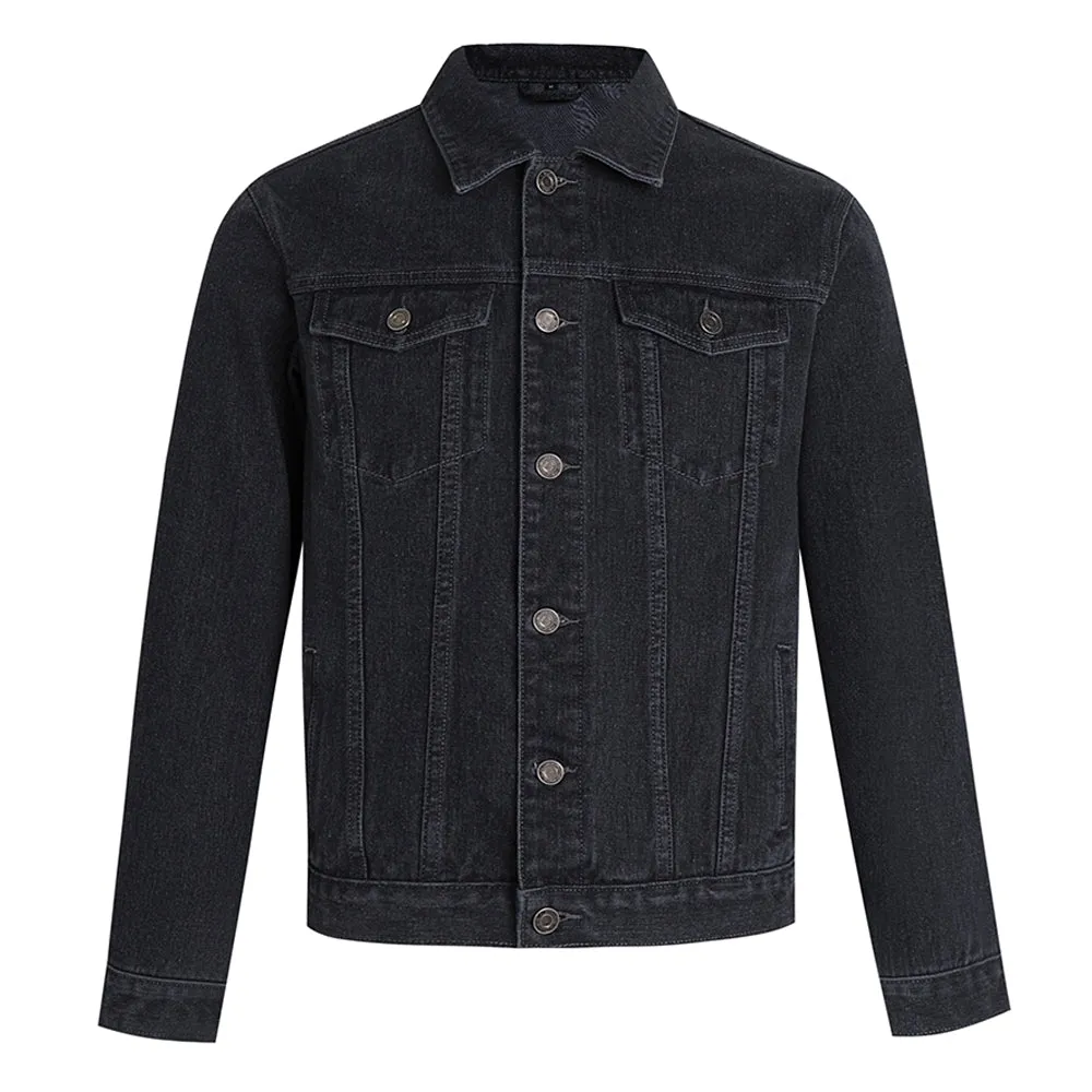 Mens Eren Jaeger Graphic Button Up Denim Jacket