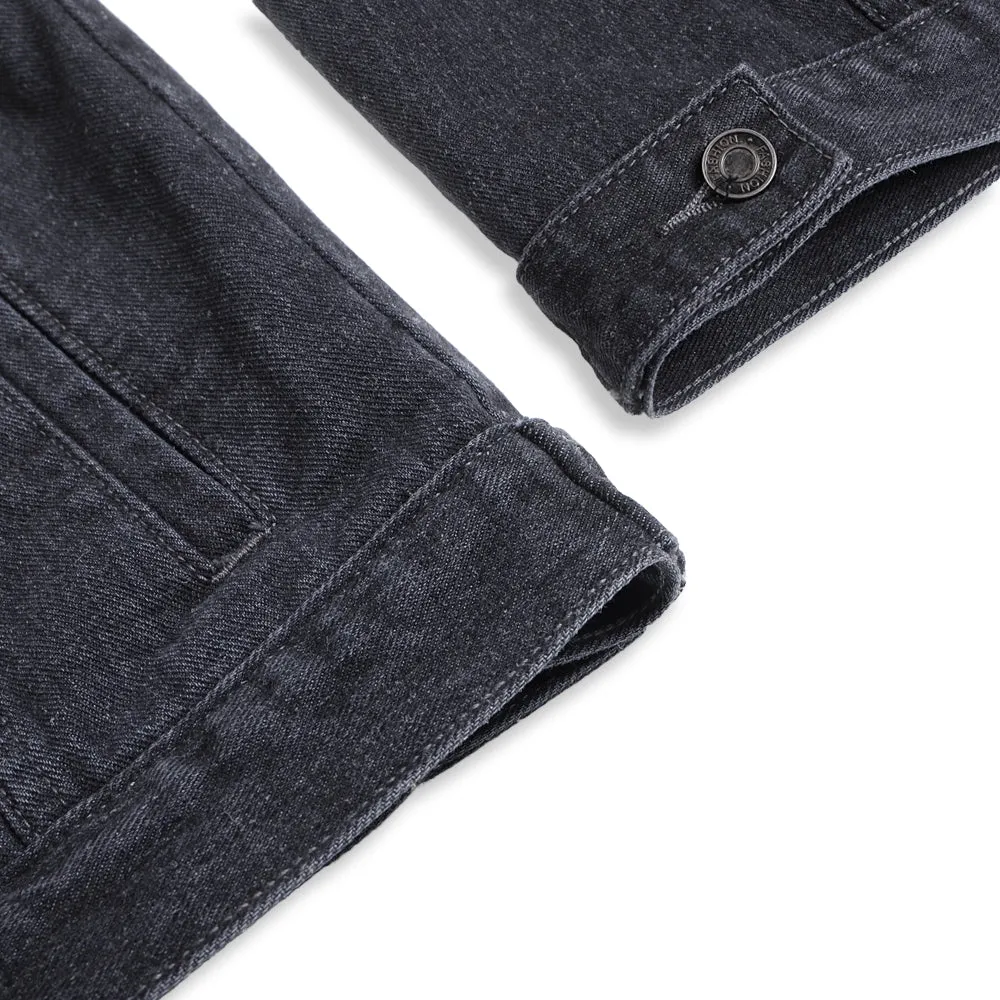 Mens Eren Jaeger Graphic Button Up Denim Jacket