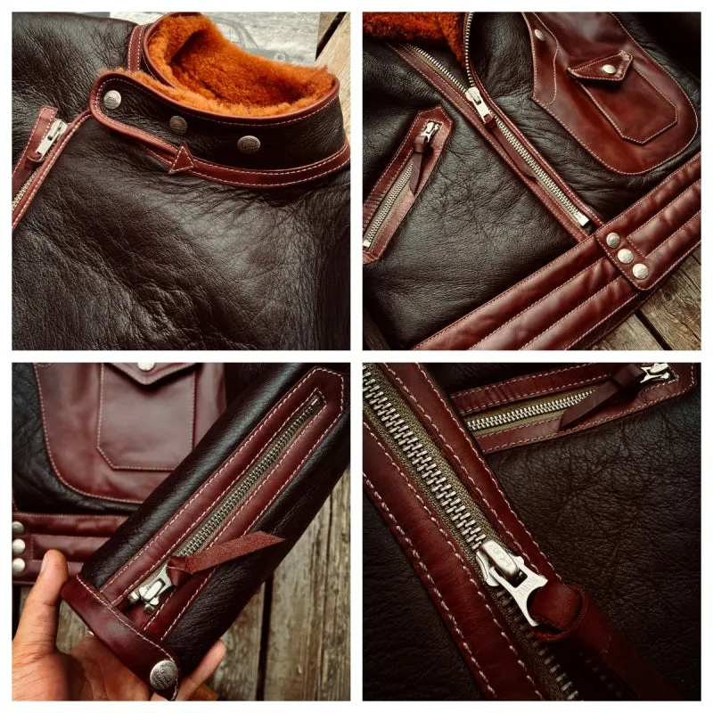 Men's Motorcycle Shearing Jacket