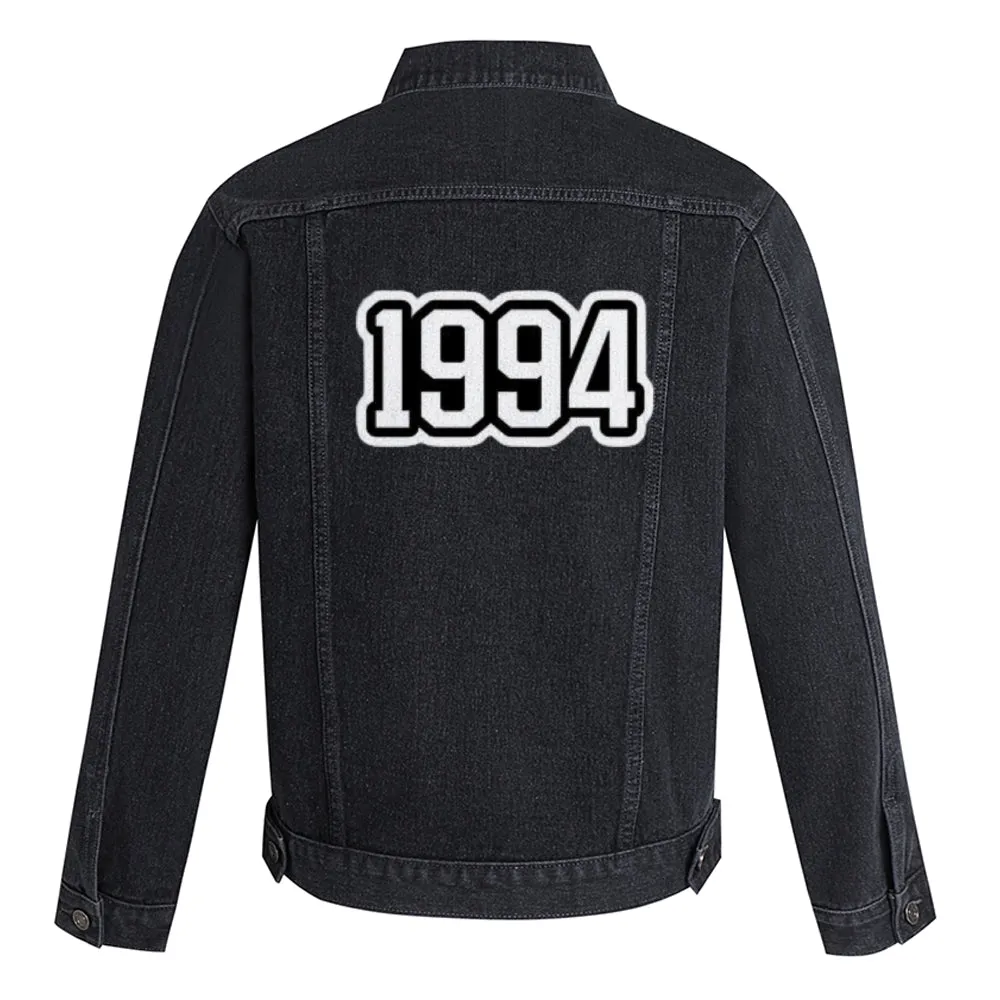 Mens Number 1944 Graphic Button Up Denim Jacket
