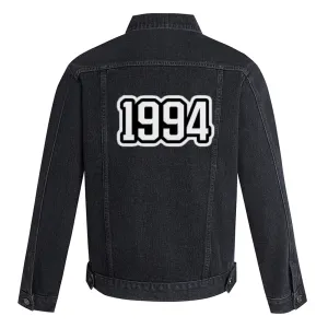 Mens Number 1944 Graphic Button Up Denim Jacket