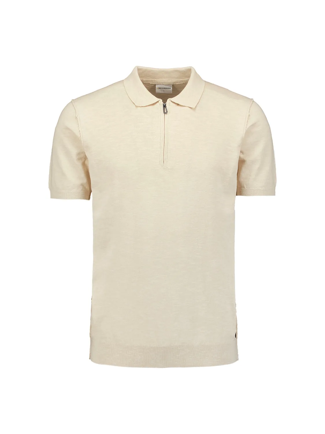 Modern Zip-Collar Polo – Timeless Style | Cement