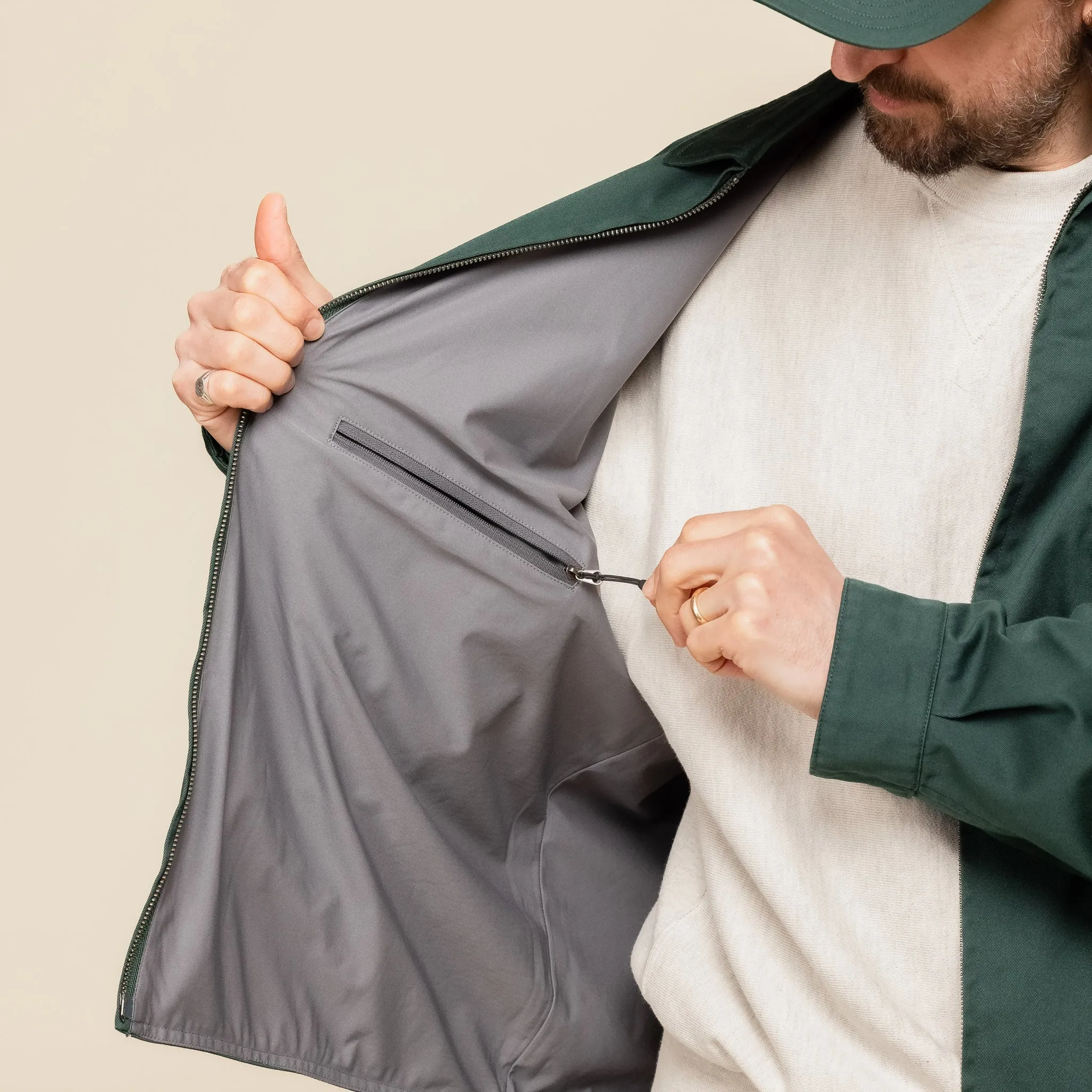 Nanamica - Gore-Tex Infinium Chino Crew Jacket - Green