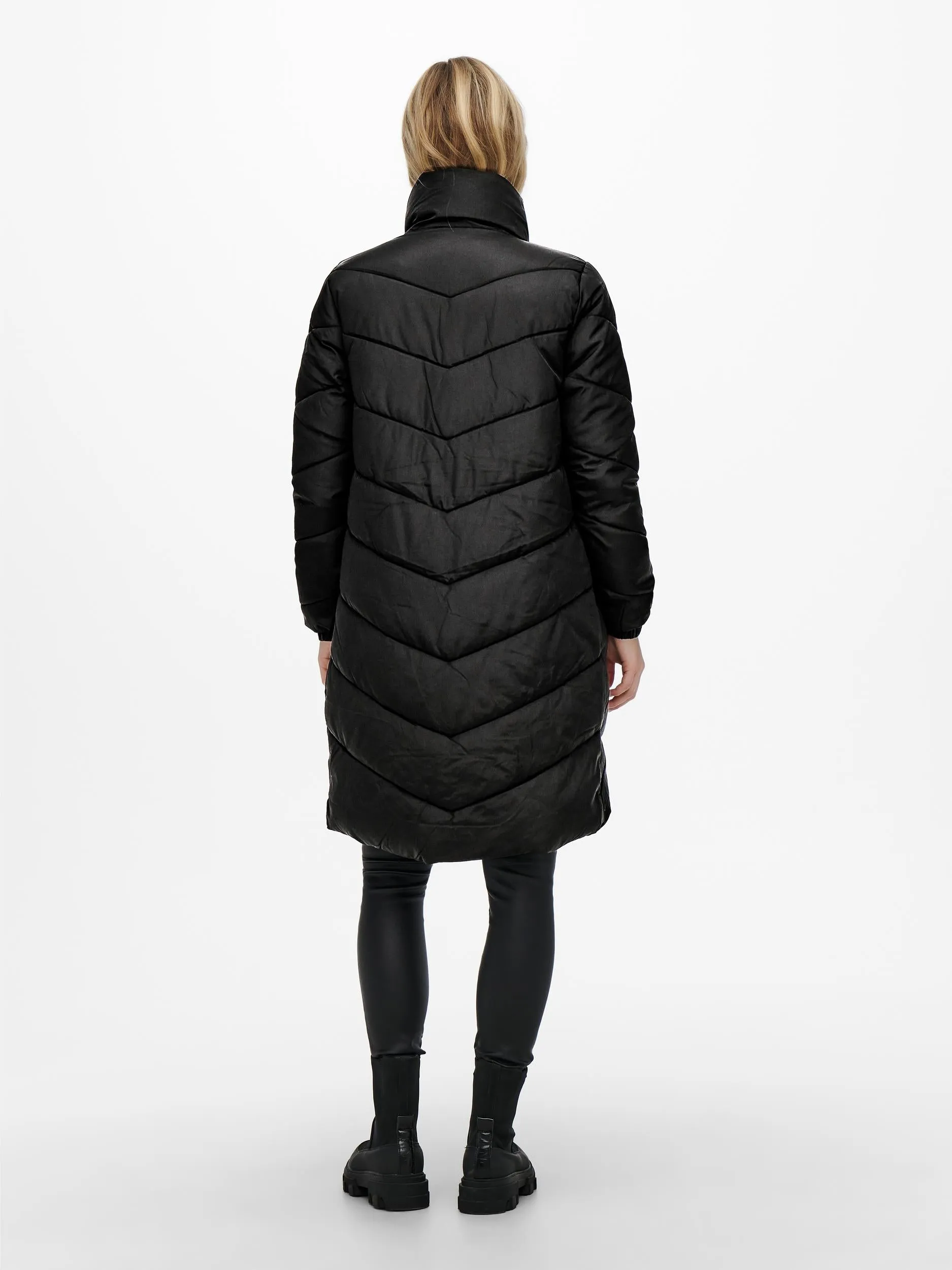 New Finno Long Padded Jacket - Black