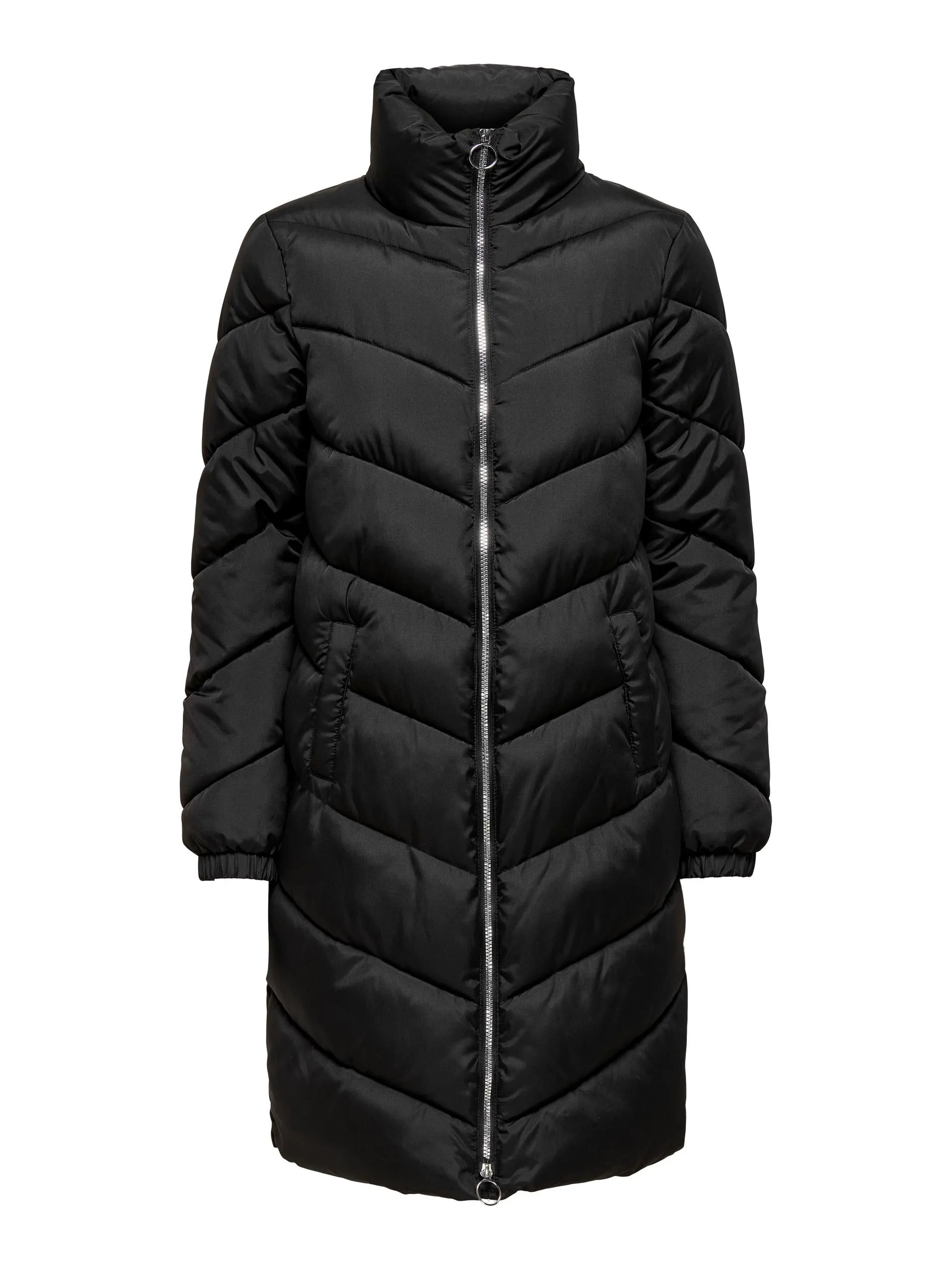 New Finno Long Padded Jacket - Black