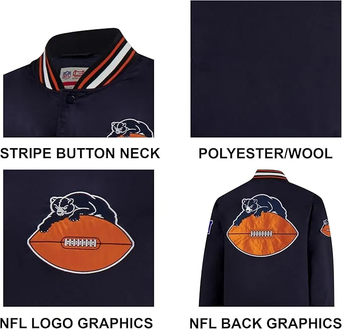 NFL Official Adults Supreme Satin Heritage Jacket|New York Jets