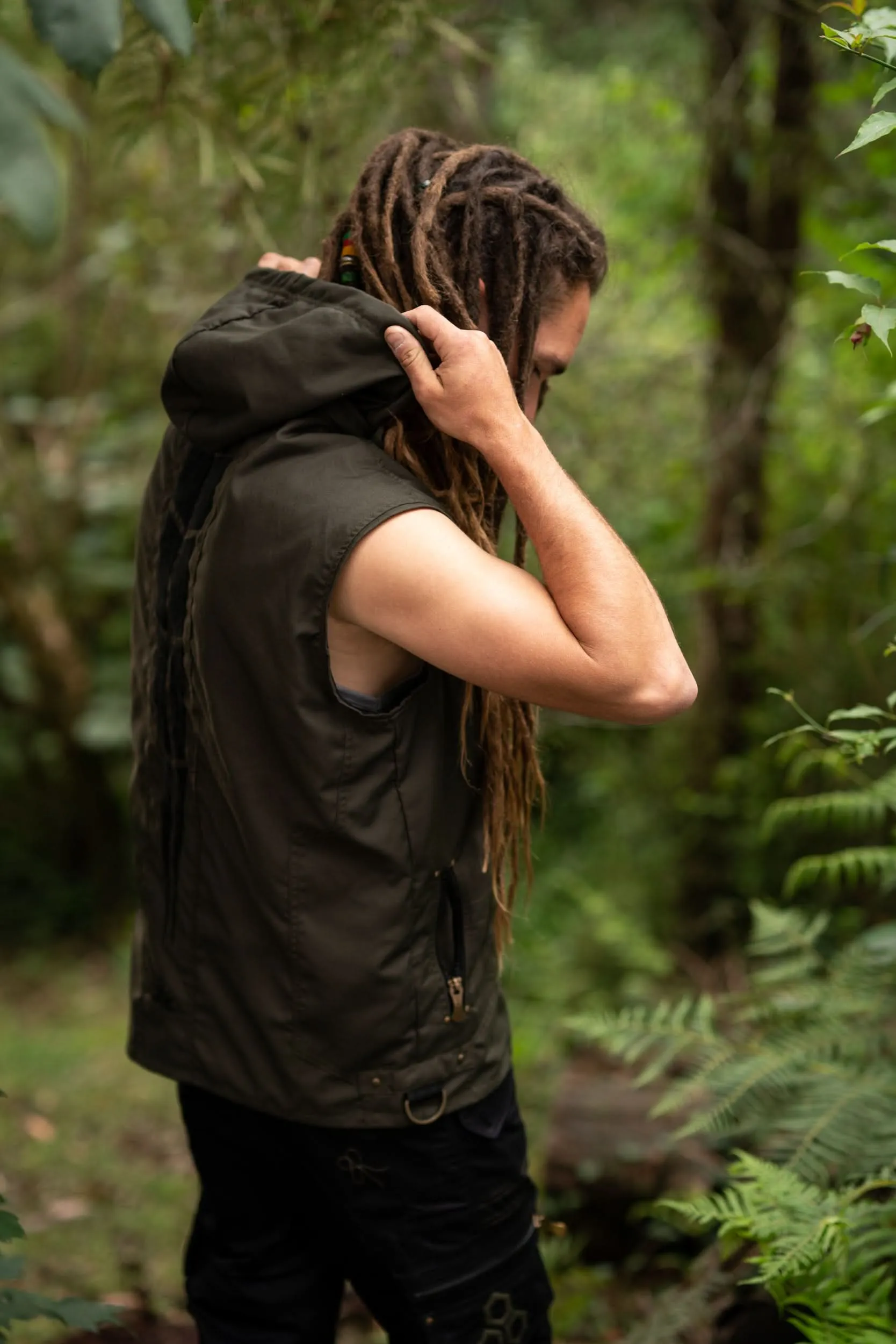 Pleiadian Vest - Olive