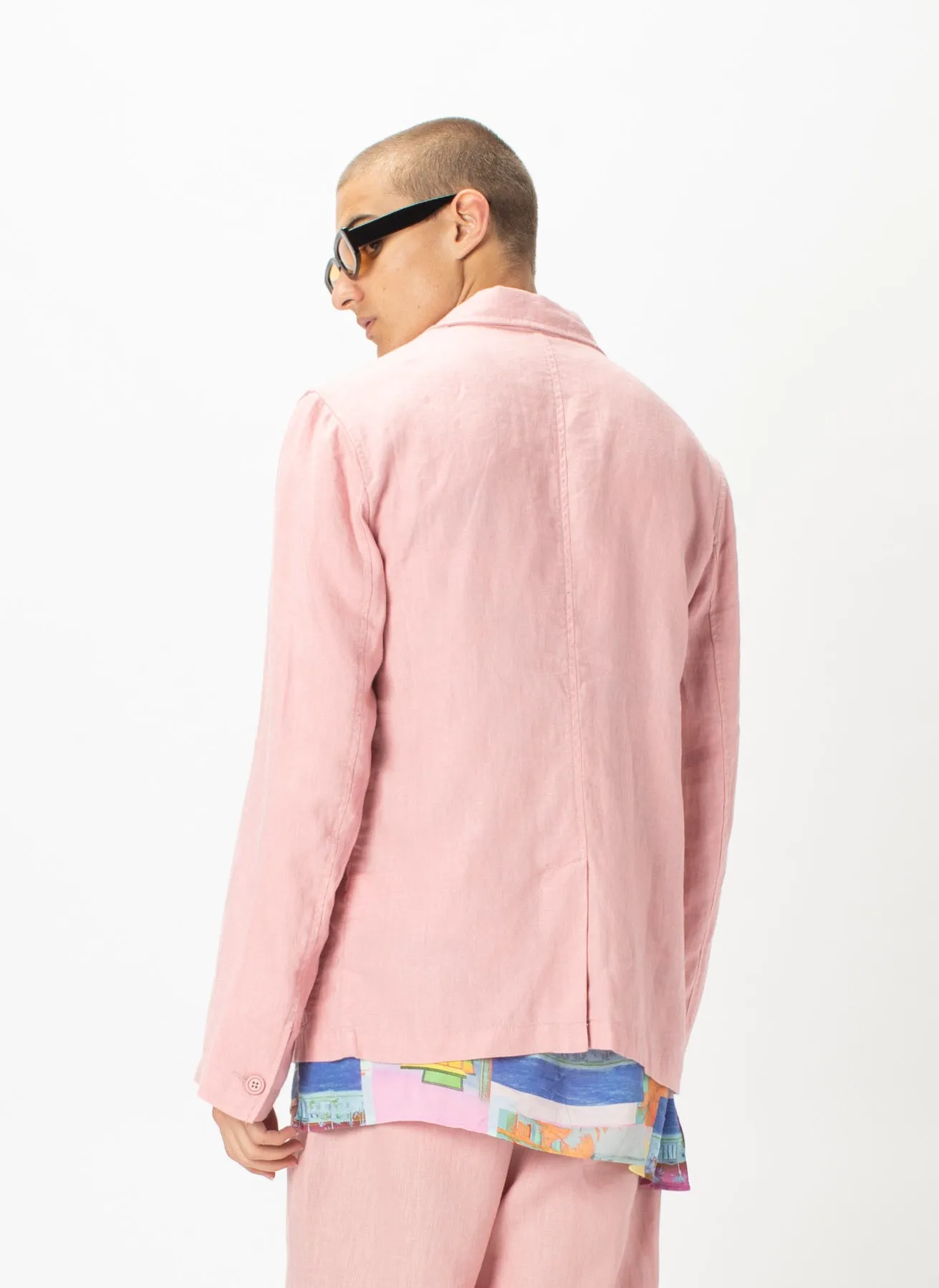 Poolside Jacket Pink Linen