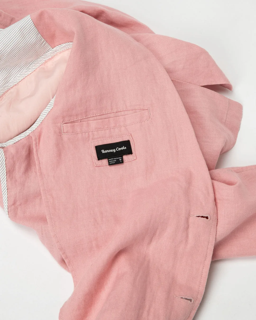 Poolside Jacket Pink Linen