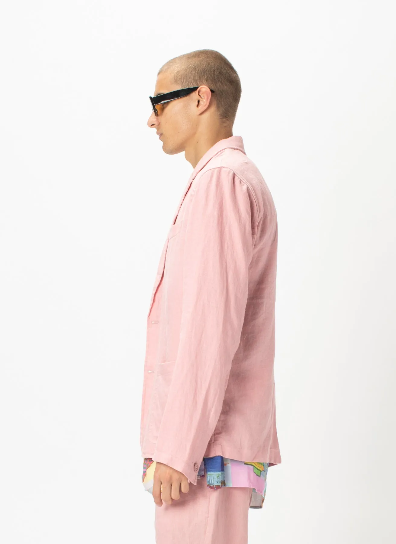 Poolside Jacket Pink Linen