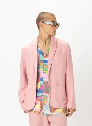 Poolside Jacket Pink Linen