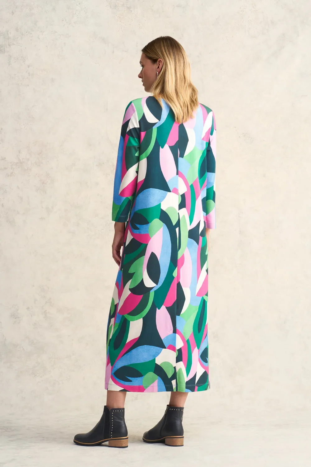 Printed Ponte Dress