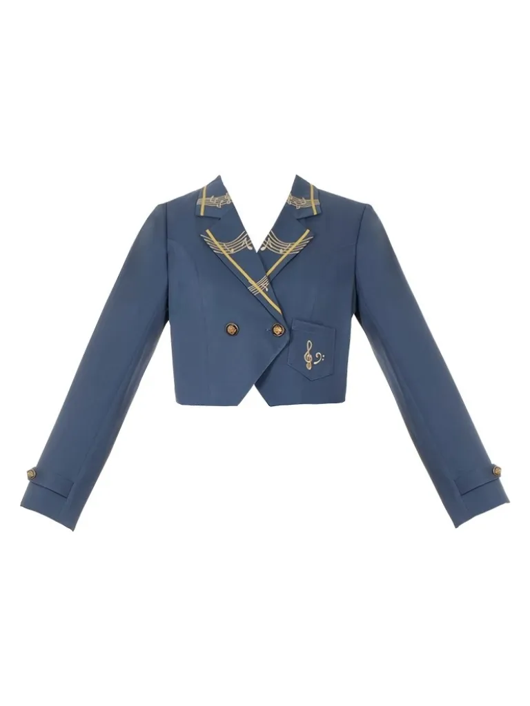 skirt   tie supp piano short Elegant ribbon design pendant   jacket