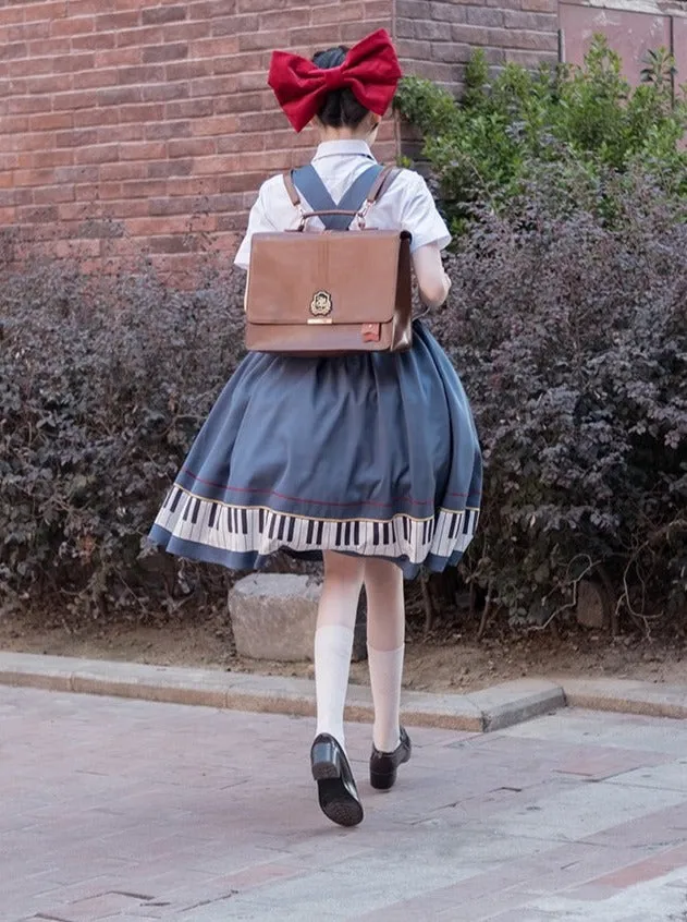skirt   tie supp piano short Elegant ribbon design pendant   jacket
