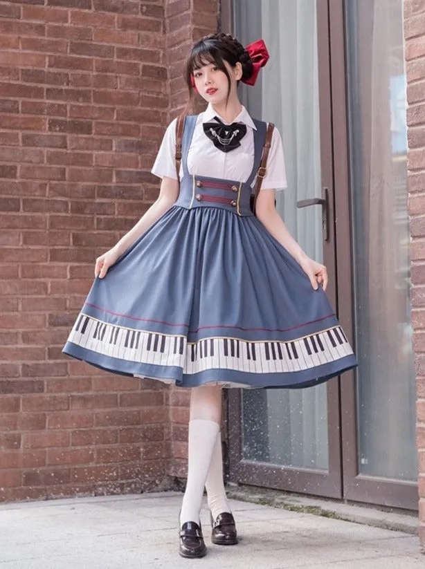 skirt   tie supp piano short Elegant ribbon design pendant   jacket