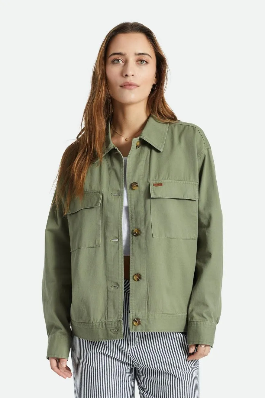 Stark Trucker Jacket - Olive Surplus