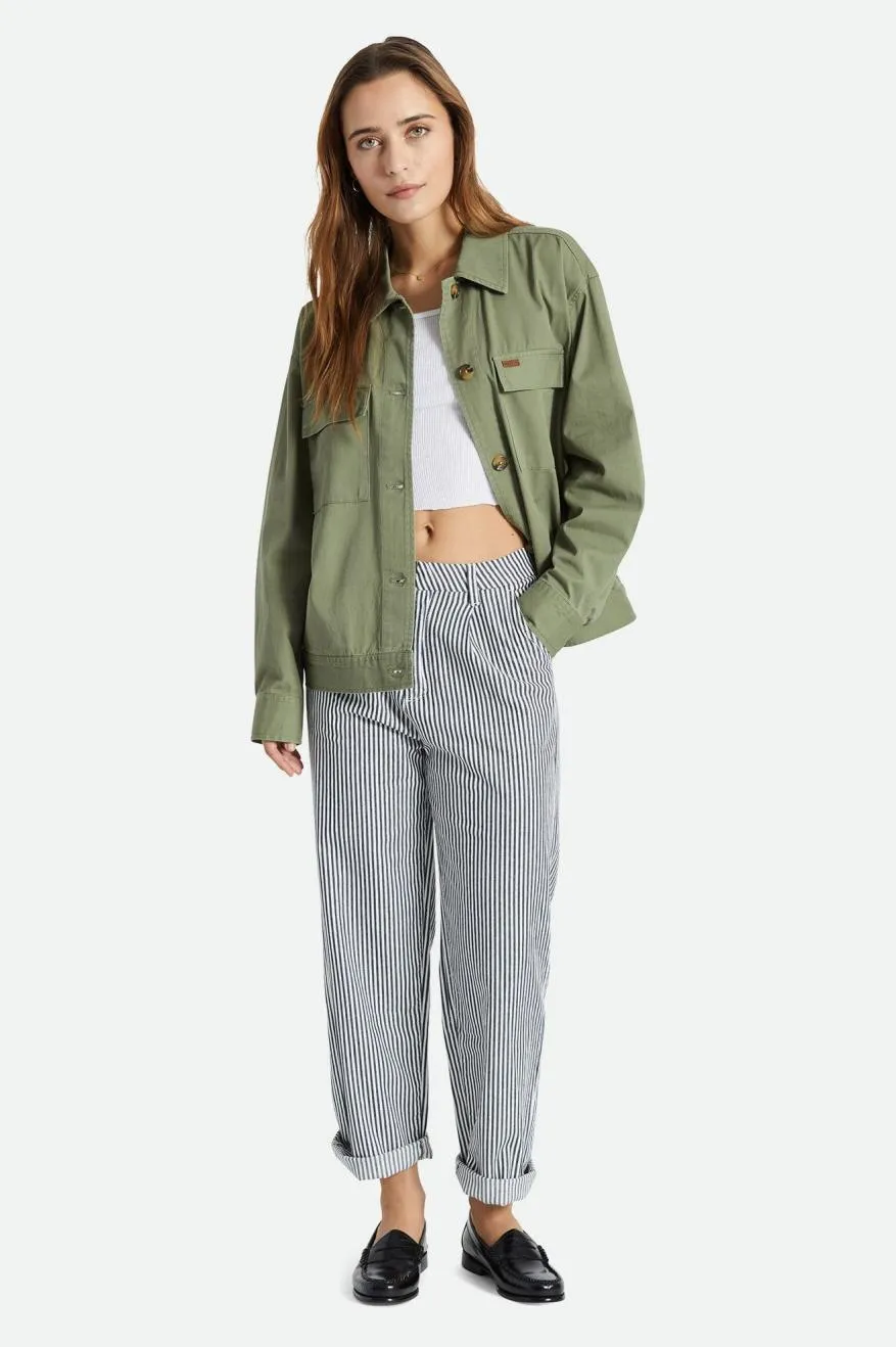 Stark Trucker Jacket - Olive Surplus