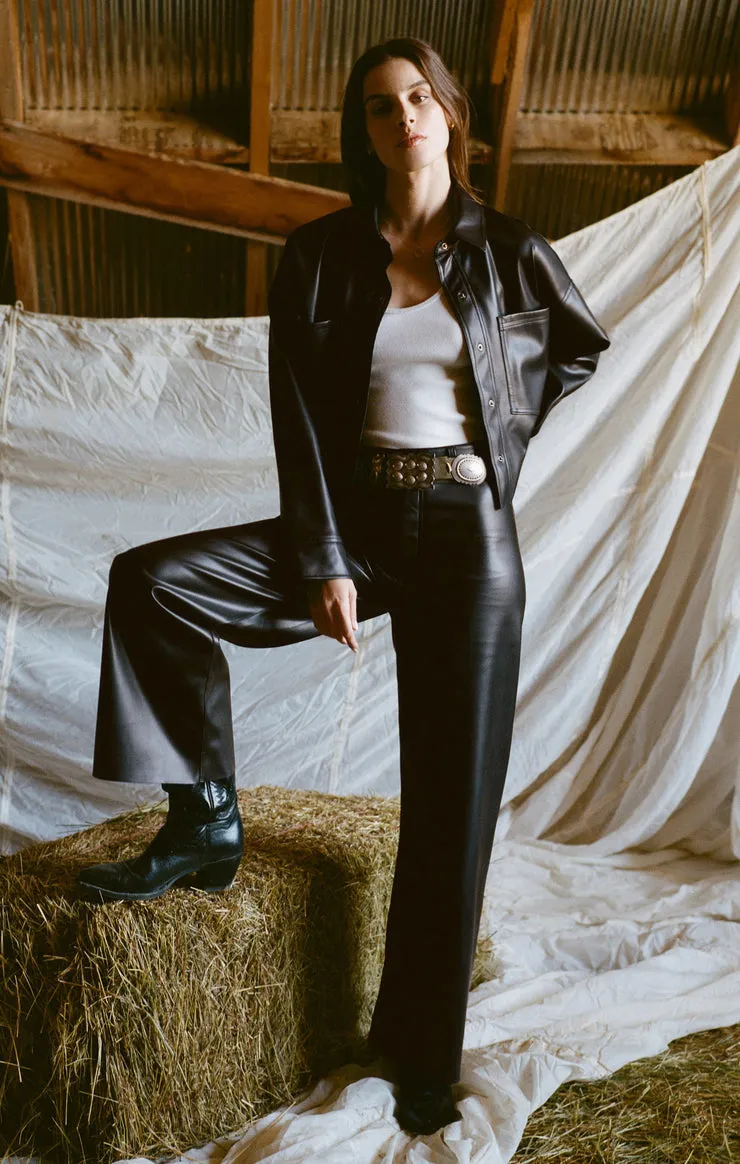 Z SUPPLY All Day Faux Leather Jacket