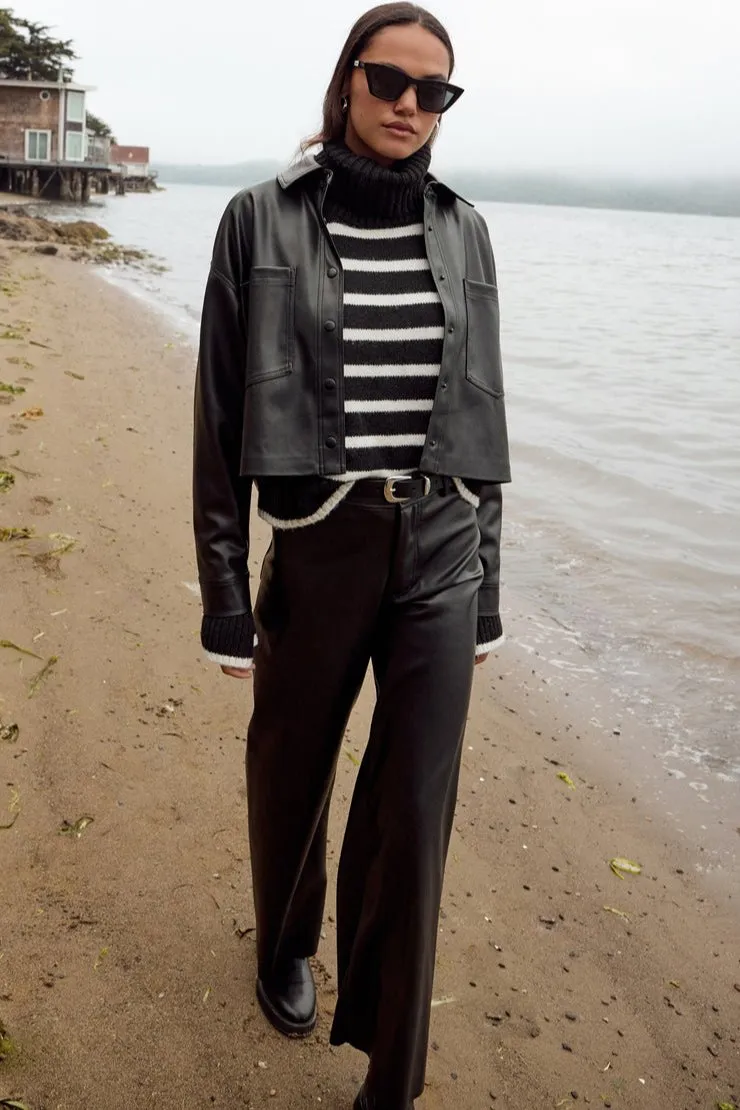 Z SUPPLY All Day Faux Leather Jacket